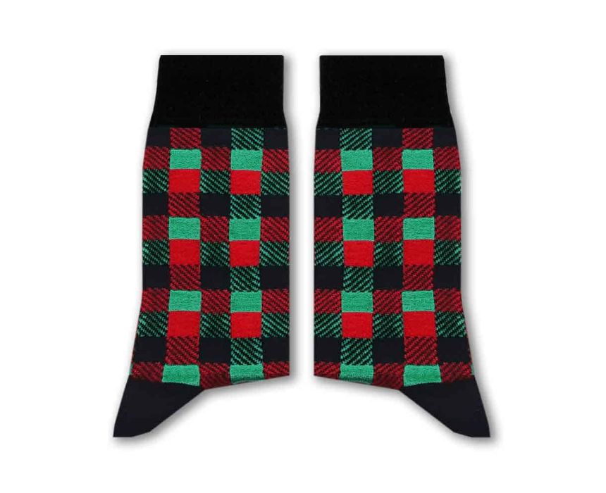Checkered Long Socks