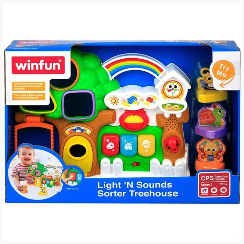 Light 'N Sounds Sorter Treehouse Toddler's Toys Light 'N Sounds Sorter Treehouse Light 'N Sounds Sorter Treehouse WinFun