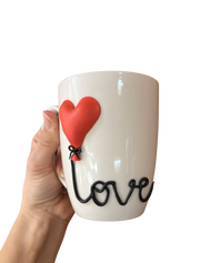 Polymer Clay Love Mug
