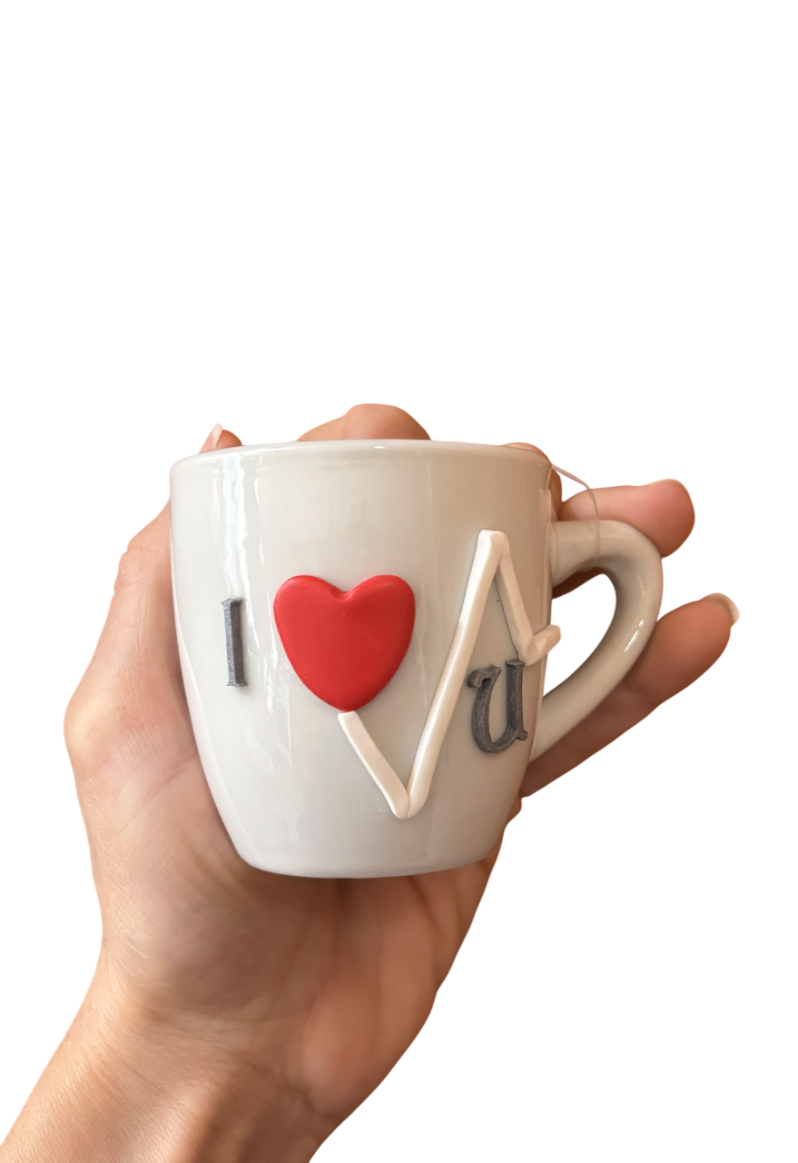 Polymer Clay Love Cup