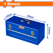 Wadfow Steel Toolbox With Drawer