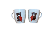 Polymer Clay Bears Love Mug