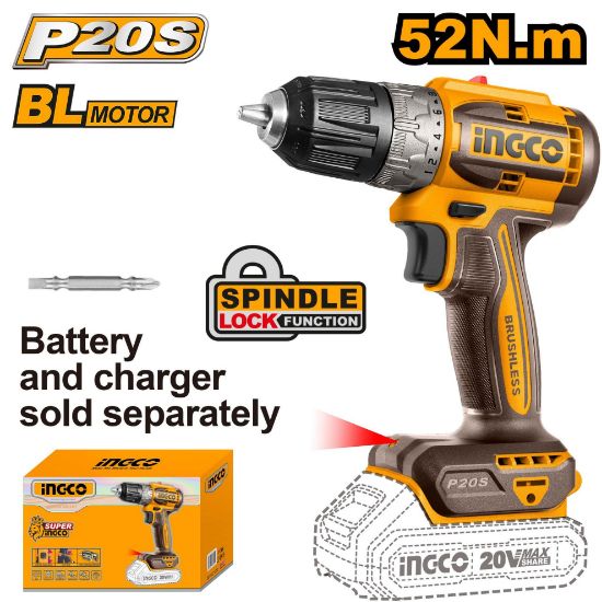 INGCO 20V BL Cordless Drill 52N.m