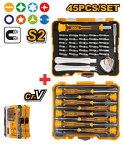 INGCo 45 Pcs precision screwdriver and bits set