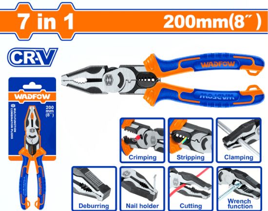Wadfow High quality 8 inch Plier 7 in 1