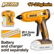Ingco 20V Cordless Glue Gun
