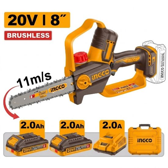 INGCO 20V Cordless Chainsaw 20cm