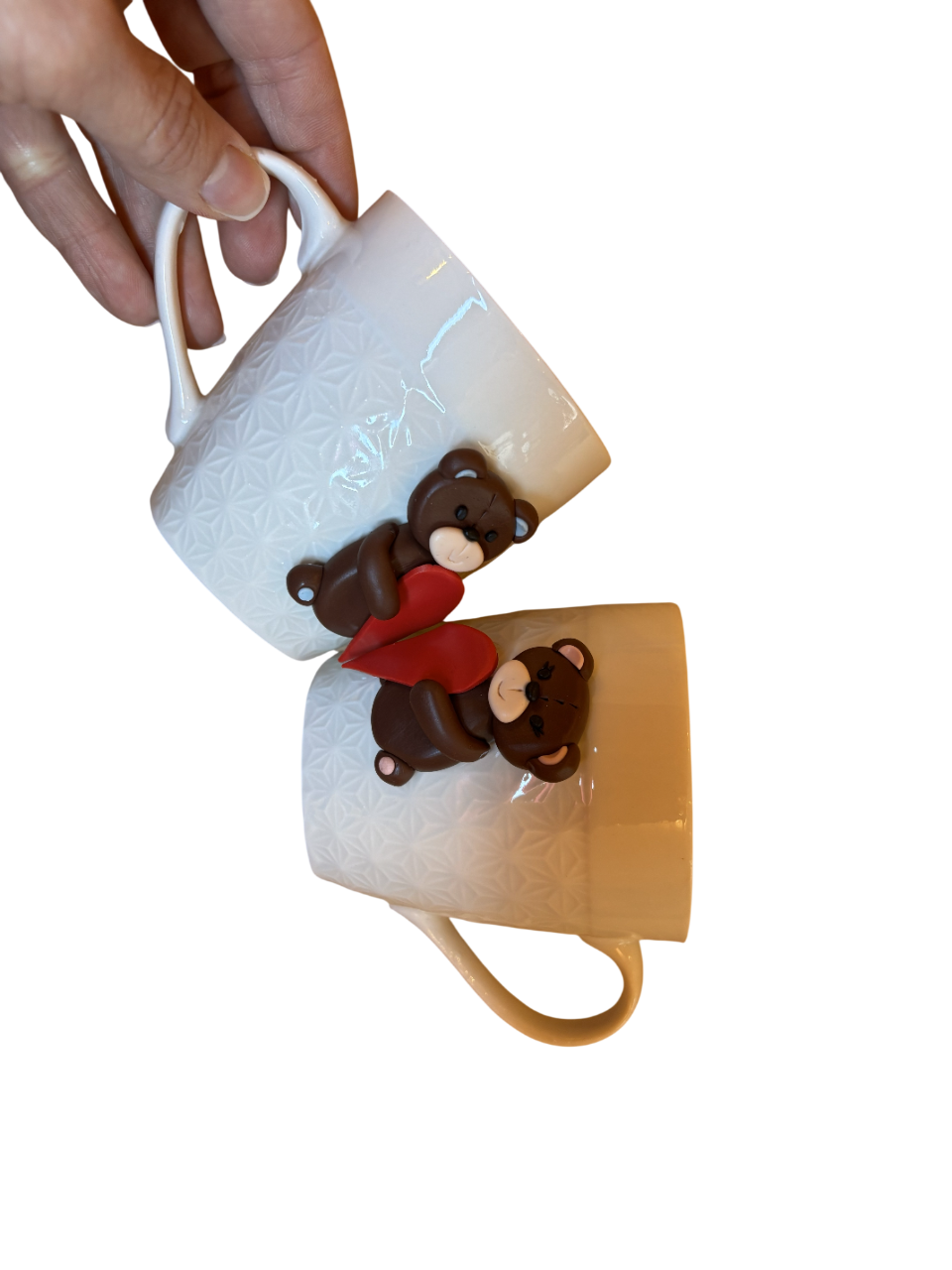 Polymer Clay Bears Love Mug