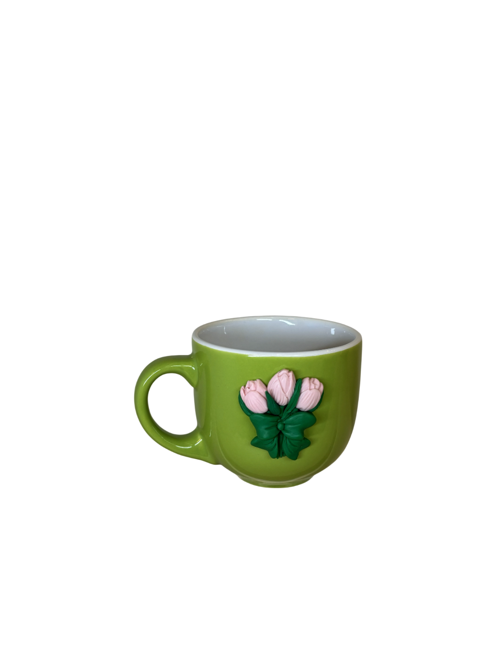 Polymer Clay Tulips Mug
