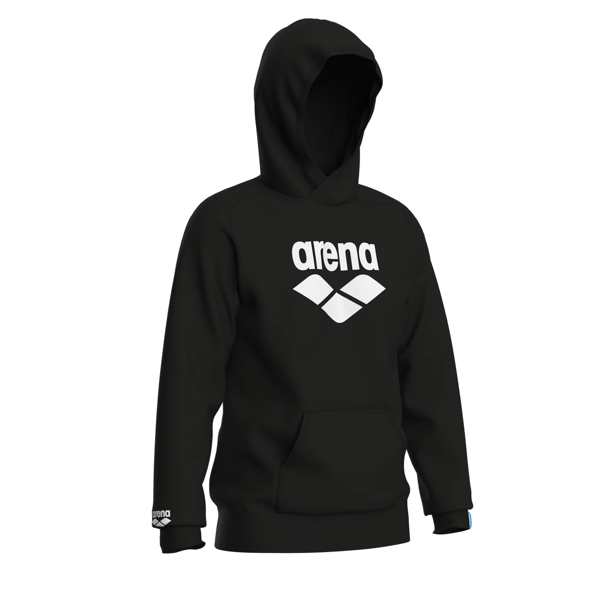 Arena Graphic Logo Black Hoodie Sweatshirt