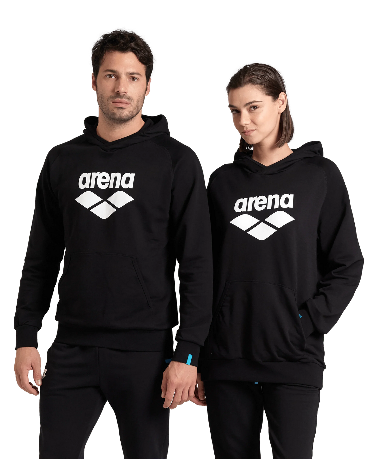Arena Graphic Logo Black Hoodie Sweatshirt