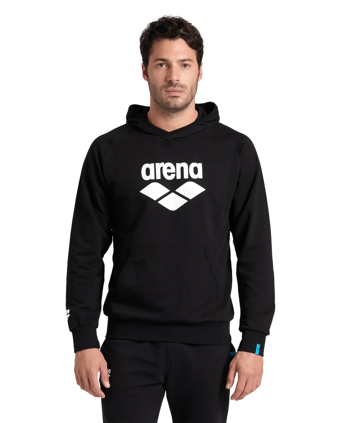 Arena Graphic Logo Black Hoodie Sweatshirt