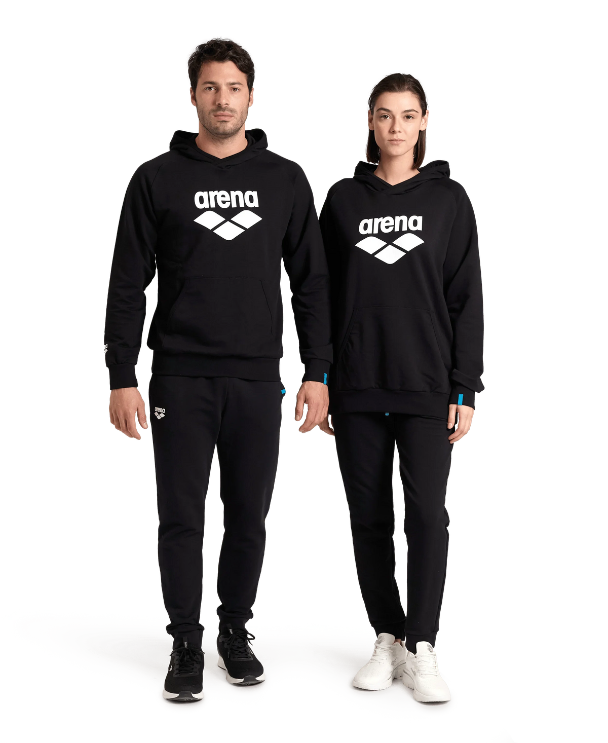 Arena Graphic Logo Black Hoodie Sweatshirt