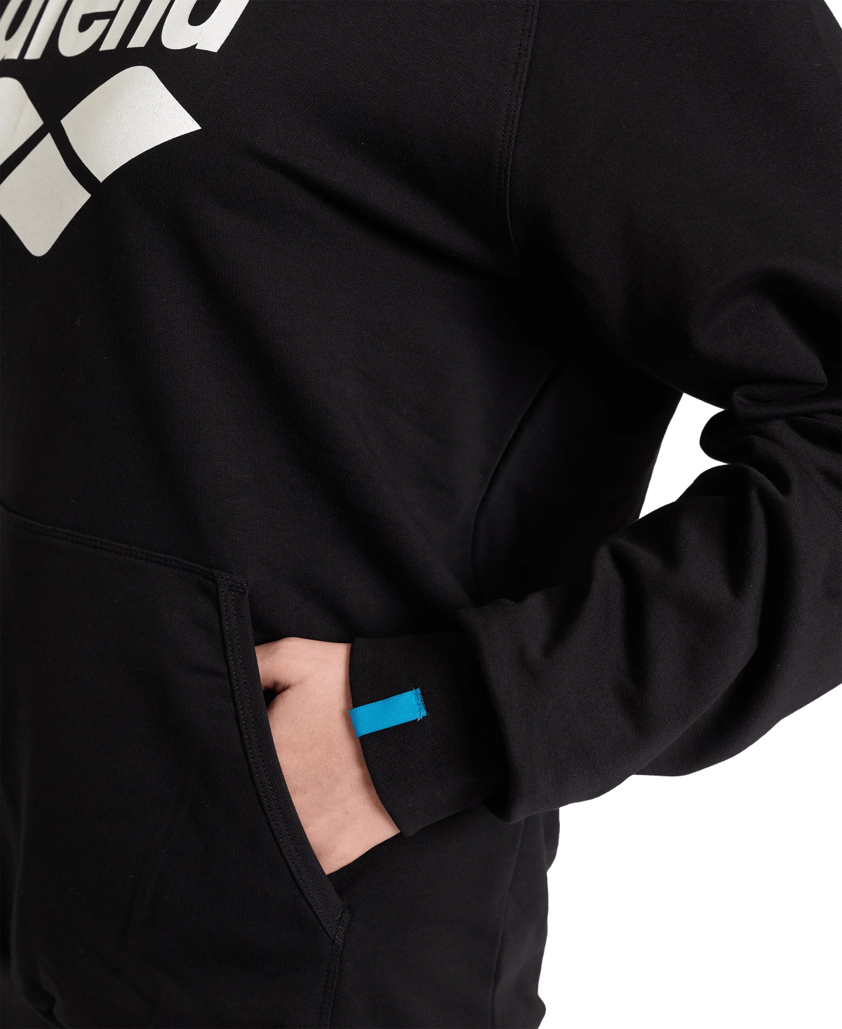 Arena Graphic Logo Black Hoodie Sweatshirt
