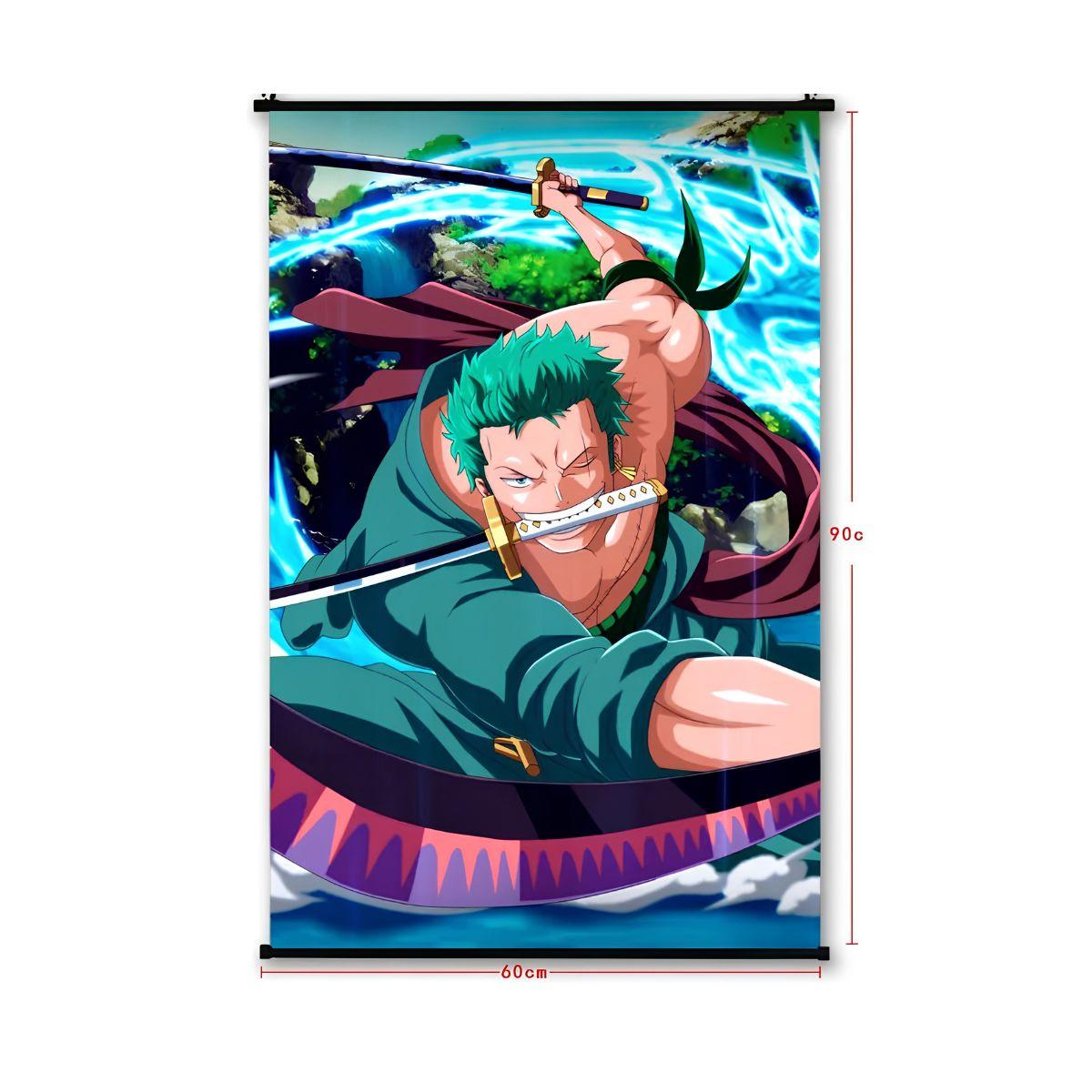 One Piece Zoro Wall Scroll 60x90cm - Nakama Lebanon
