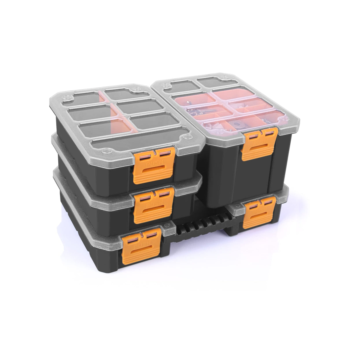 Super Bag Plastic Organizers Set 4 Pcs