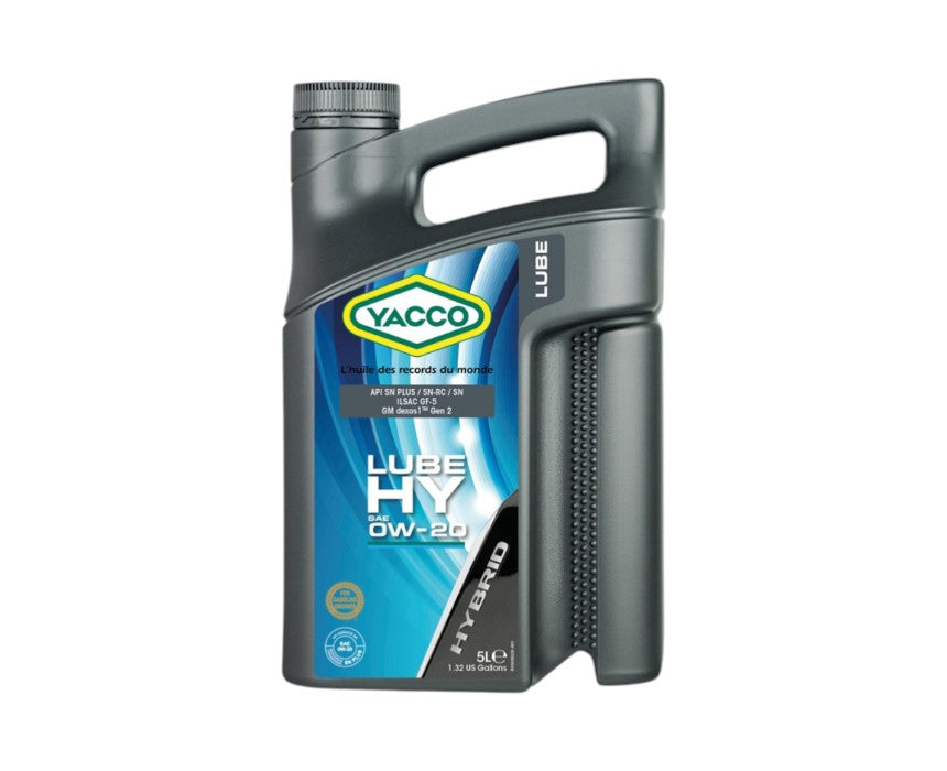 Yacco 0W20 Hybrid Synthetic Engine Oil - 5 L