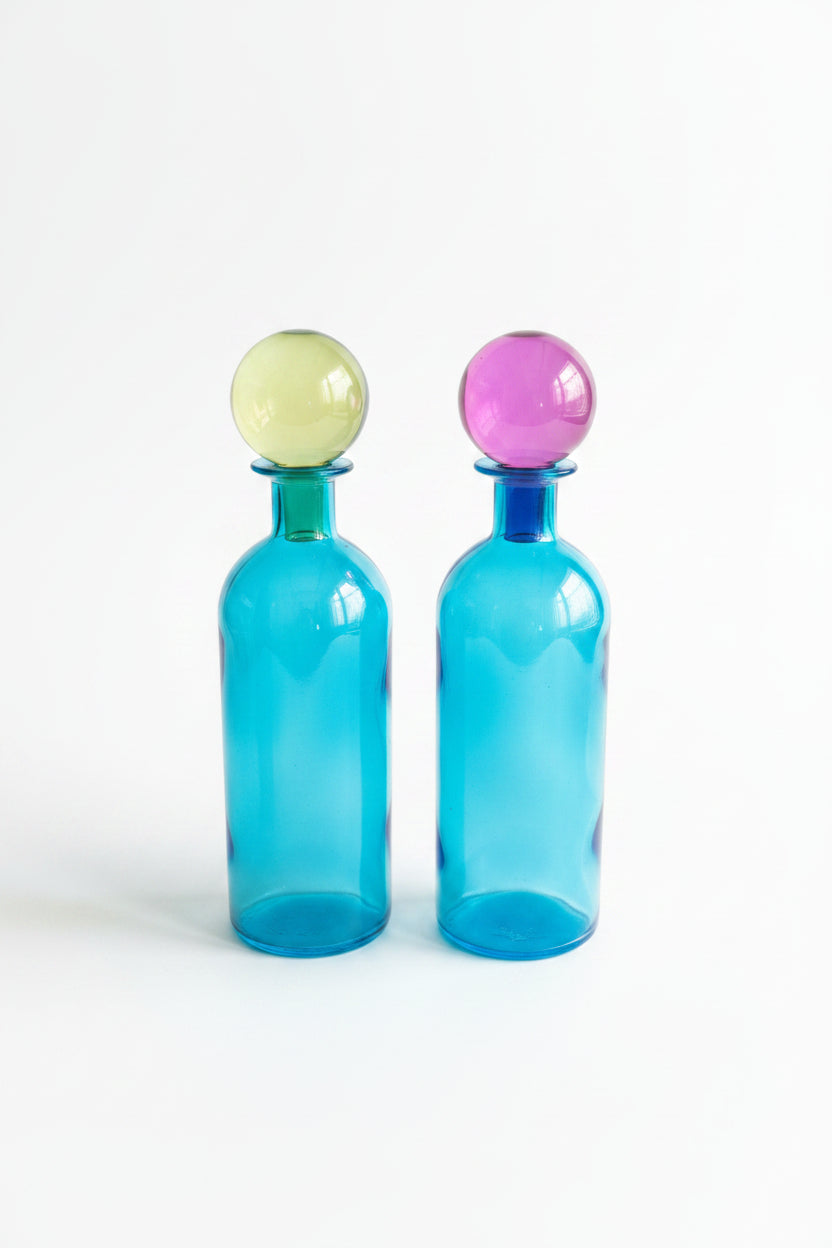 Multicolor Vase with colored cap