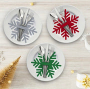 Snowflake Utensil Holders (13x15cm) - 1 Piece christmas decoration Snowflake Utensil Holders (13x15cm) - 1 Piece Snowflake Utensil Holders (13x15cm) - 1 Piece Dream G Store