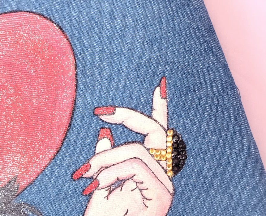 HandPainted Portrait Customizable Clutch Bag