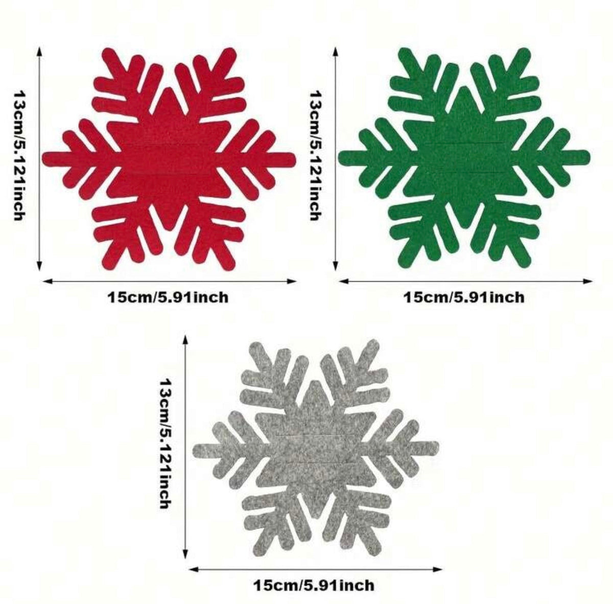 Snowflake Utensil Holders (13x15cm) - 1 Piece christmas decoration Snowflake Utensil Holders (13x15cm) - 1 Piece Snowflake Utensil Holders (13x15cm) - 1 Piece Dream G Store