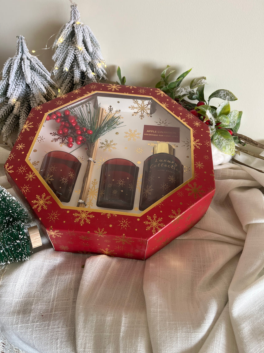 Christmas Diffuser and Scented Candles Set
