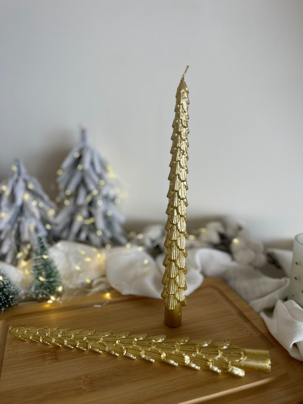 Christmas Set of 3 Tree Candles 25cm