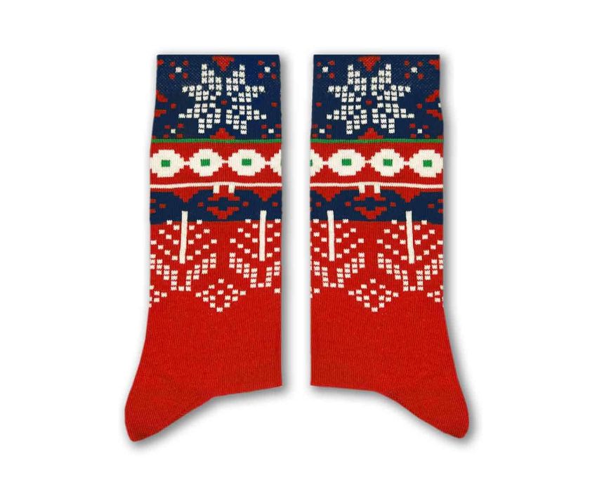 Christmas Crochet Long Socks