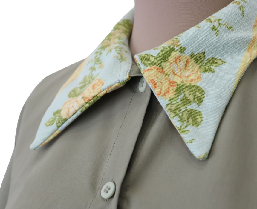 Cropped Chic Shirt in Olive Green