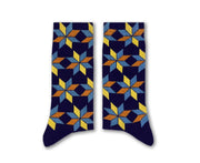 Geometrics Flowers Long Socks
