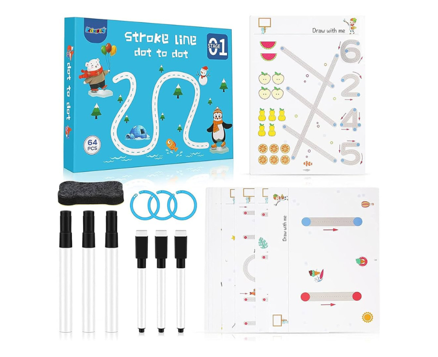 Preschooler Magic Practice Drawing and Writing Book