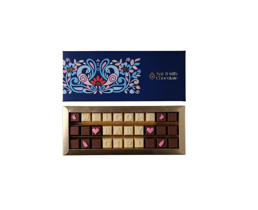 Welcome Baby Girl Harmony Chocolate Box