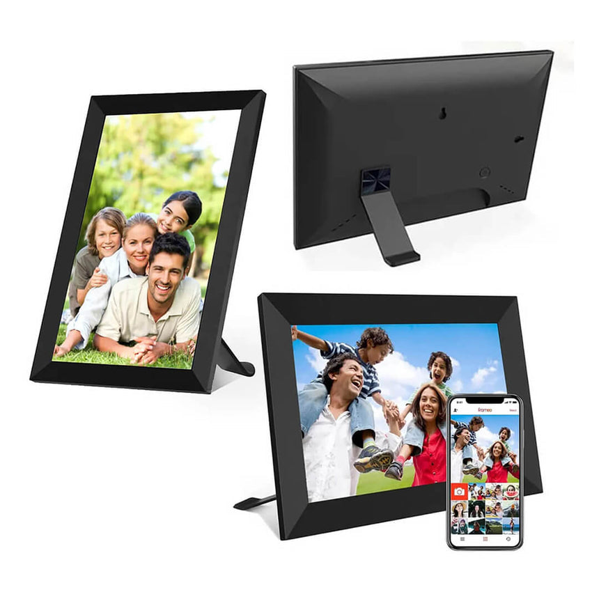 Frameo app photo frame showing vacation memories
