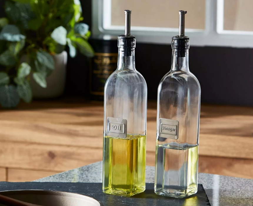 Oil and Vinegar Glass Bottle Set