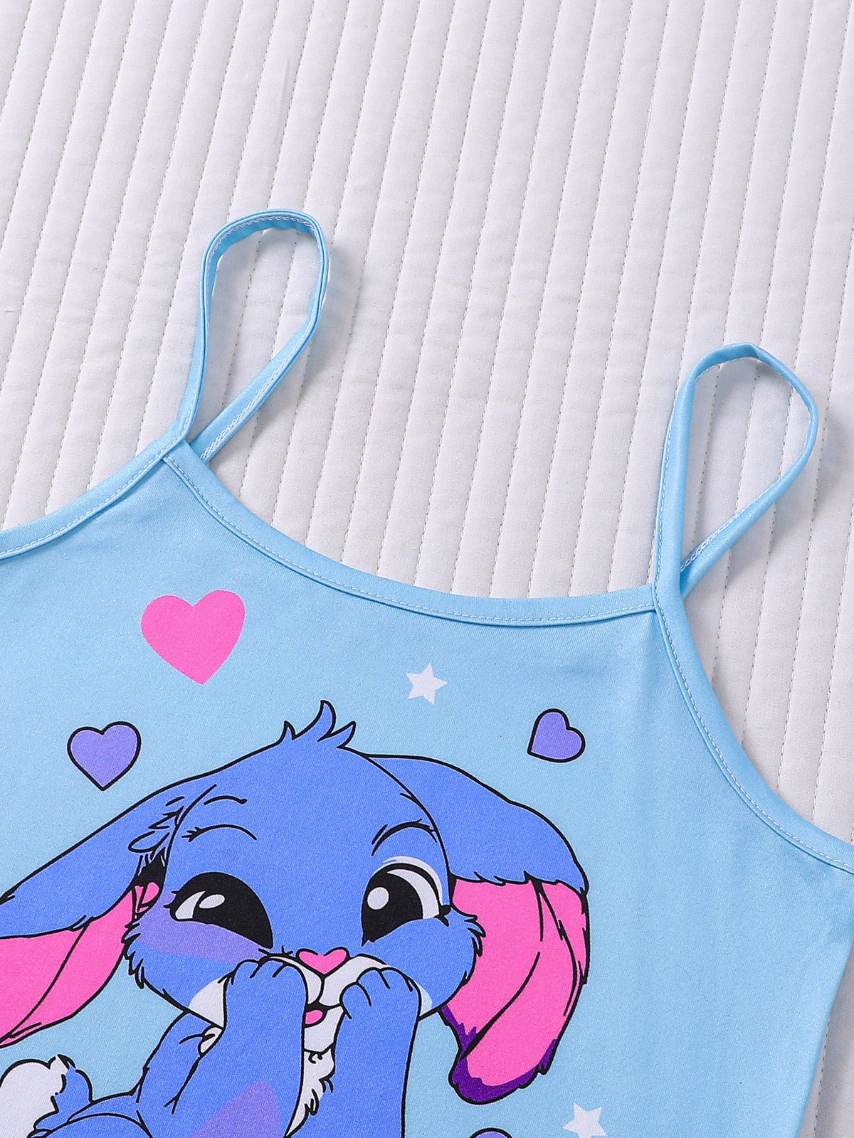 Girls Cute Cartoon Crop Top Pajama Set 8Y
