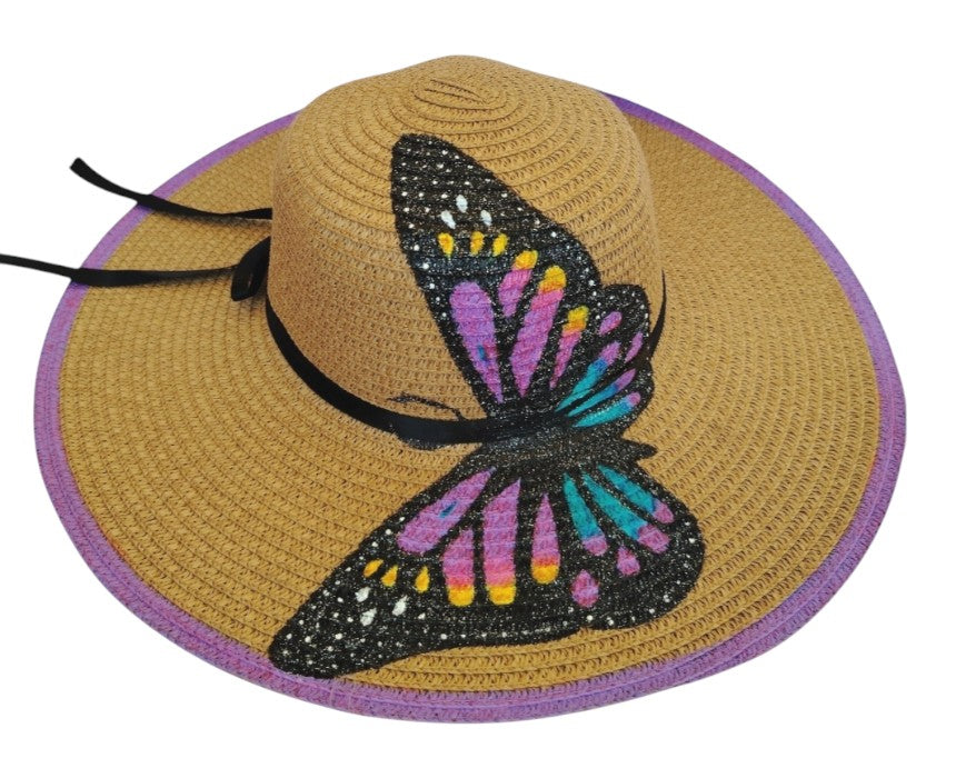 Handpainted Large Adult Beach Hats