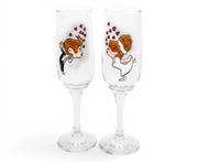Bridal Flute Champagne Glasses Twin Set