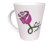 Handpainted White Mug