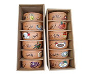 Handpainted Pottery Breakfast Bowls