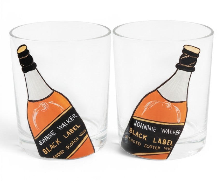 Handpainted Whiskey Glasses