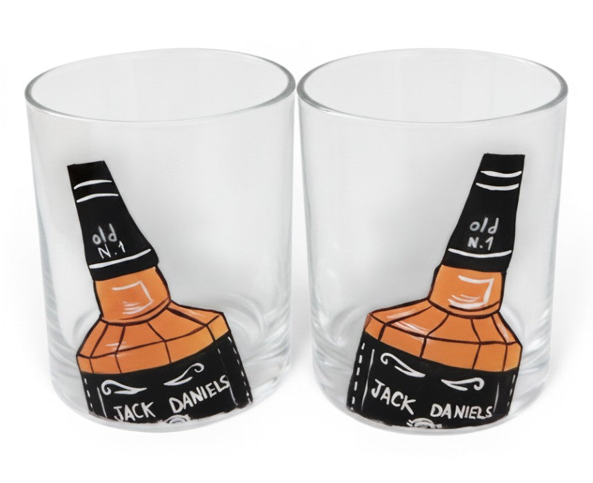 Handpainted Whiskey Glasses