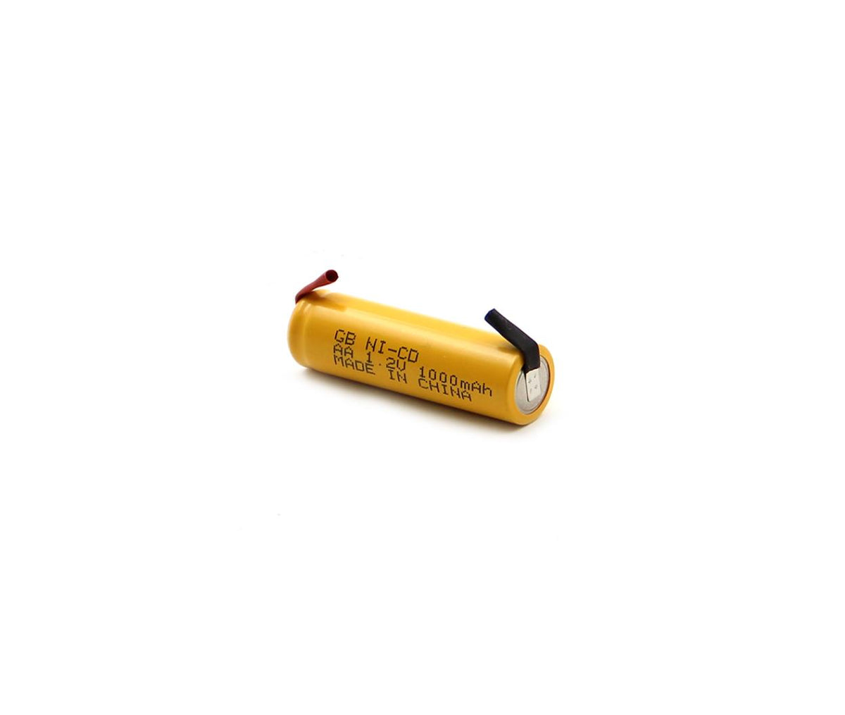 GB AA Ni-Cd Rechargeable Battery 1.2V Solder Tag