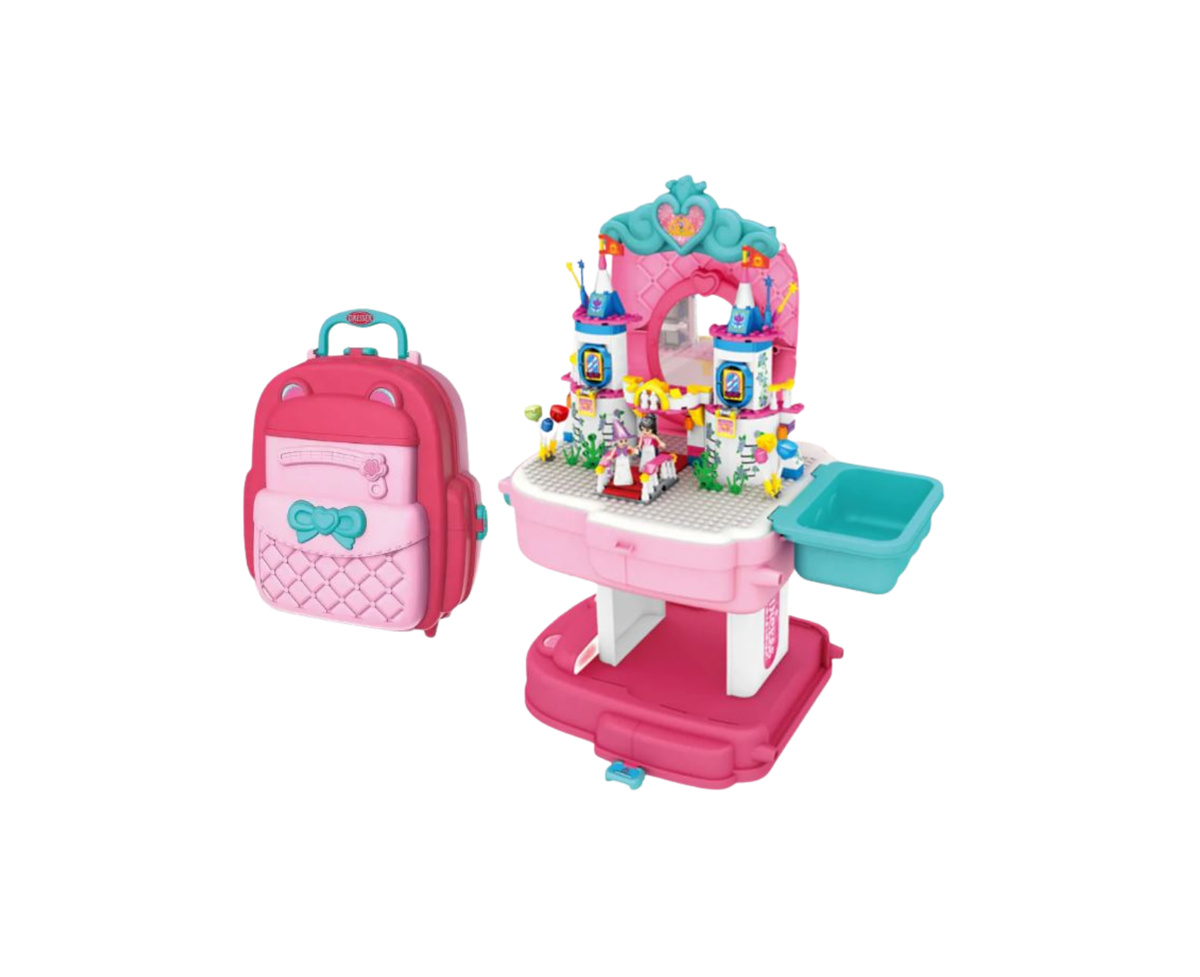 Two in One Castle School Bag and Playset