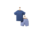Baby Boy Short Set in Navy Blue