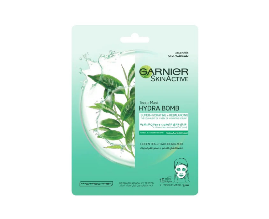 Garnier Hydra Bomb Green Tea Tissue Mask