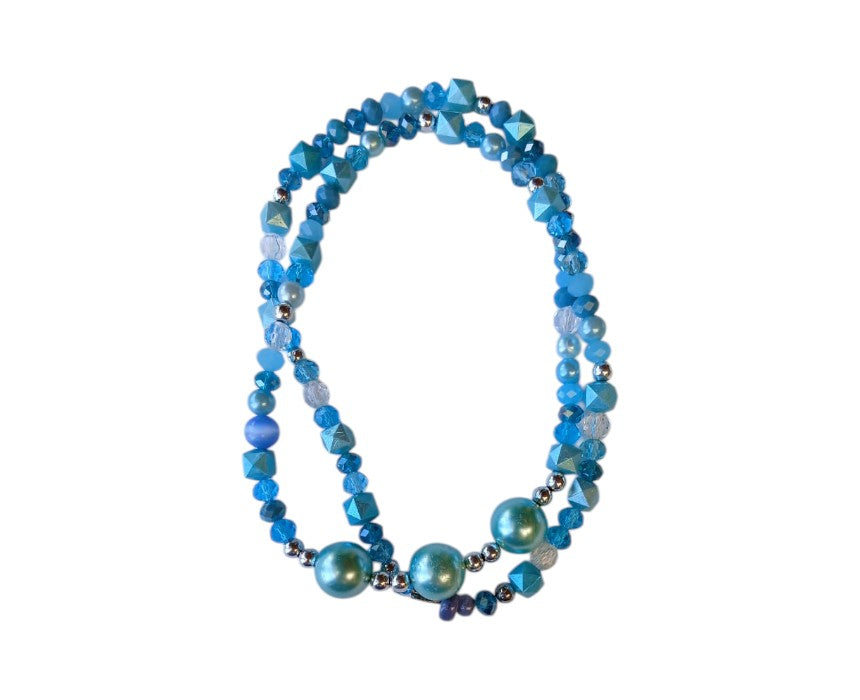 Unique Blue Pearl Necklace