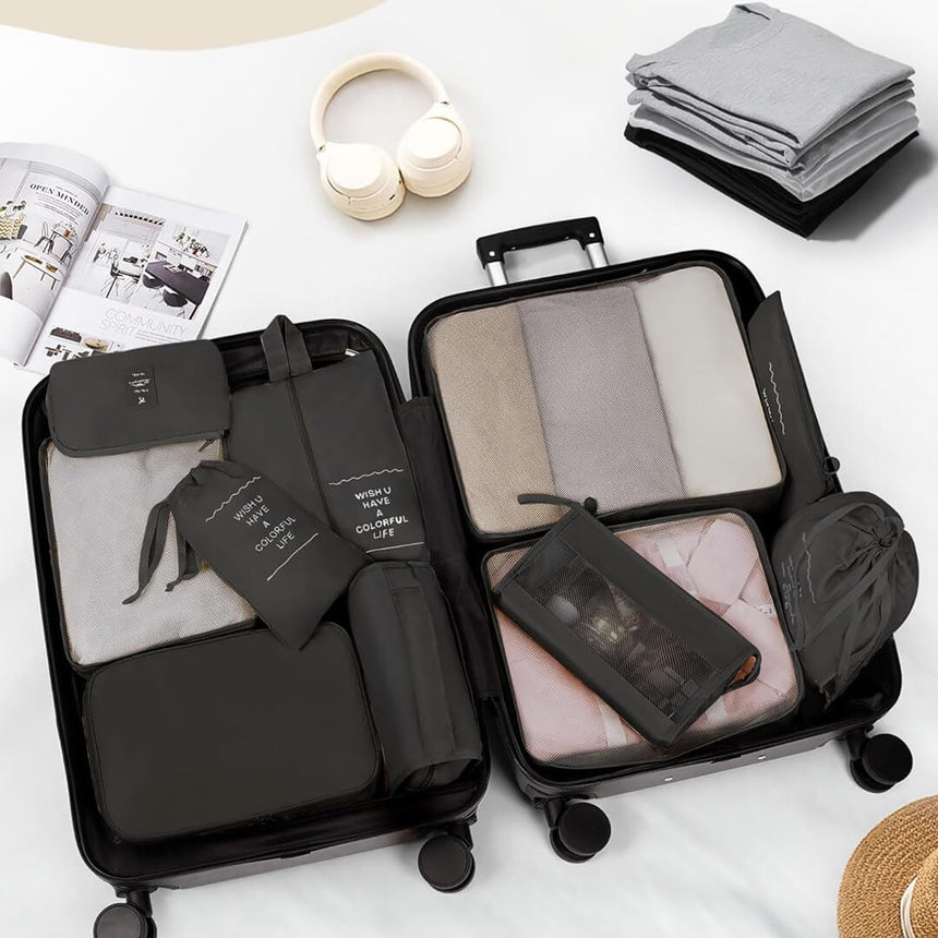 11 pieces Lightweight travel organizer set for luggage