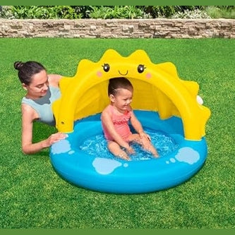 Bestway Sunny Days Shaded Kiddie Pool 1.01m x 97cm x 71cm by Bestway