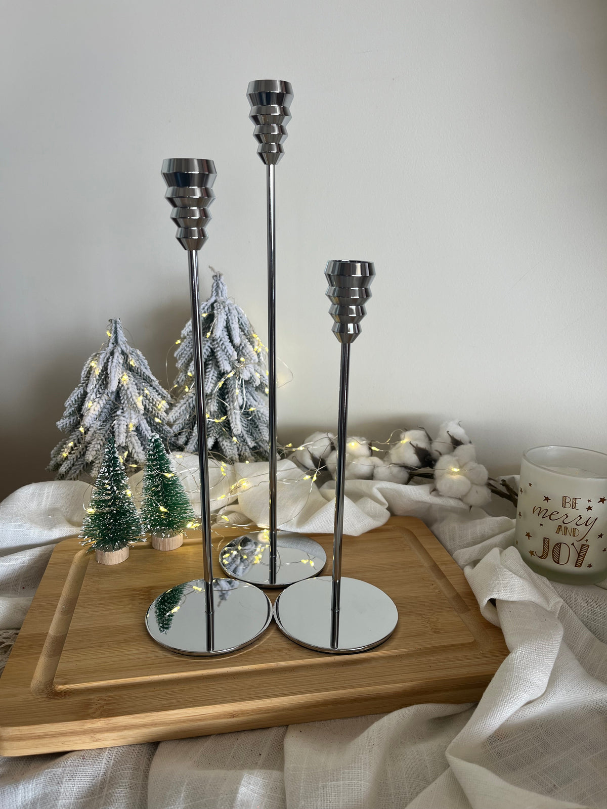 Vintage Candle Holder Set of 3