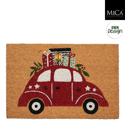Doormat Car Red 60x40x1.5 cm